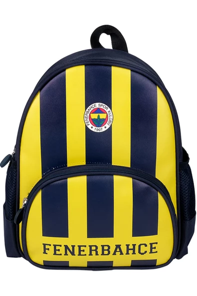 Fenerbahçe Çubuklu Çift Gözlü Suni Deri Anaokul Çantası / 24784