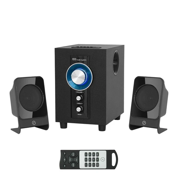 Frisby FS-6100  2.1 40W RMS USB+SD+MMC ahşap hoparlör - Resim 3