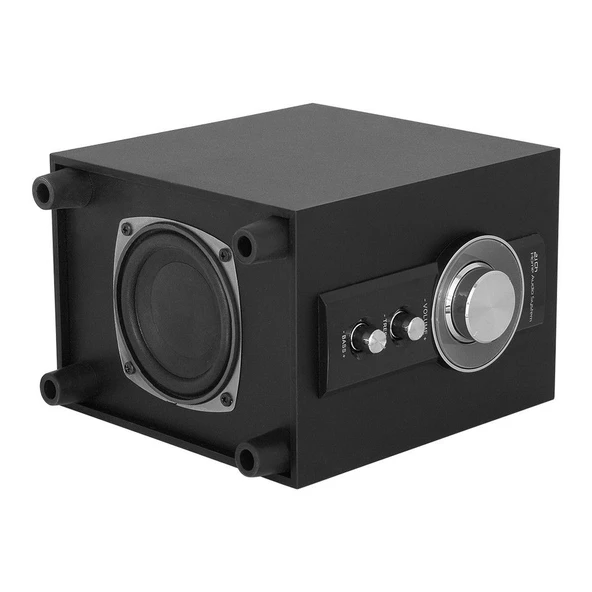 Frisby FS-6100  2.1 40W RMS USB+SD+MMC ahşap hoparlör - Resim 4