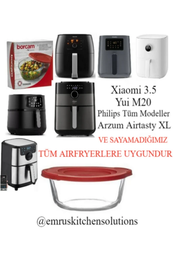 Airfryer Için Borcam Xiaomiairfryer3,5l Philips Airfryer4,1/7.3 Xxl Tefal Easyfry Arzumairtasty Xl