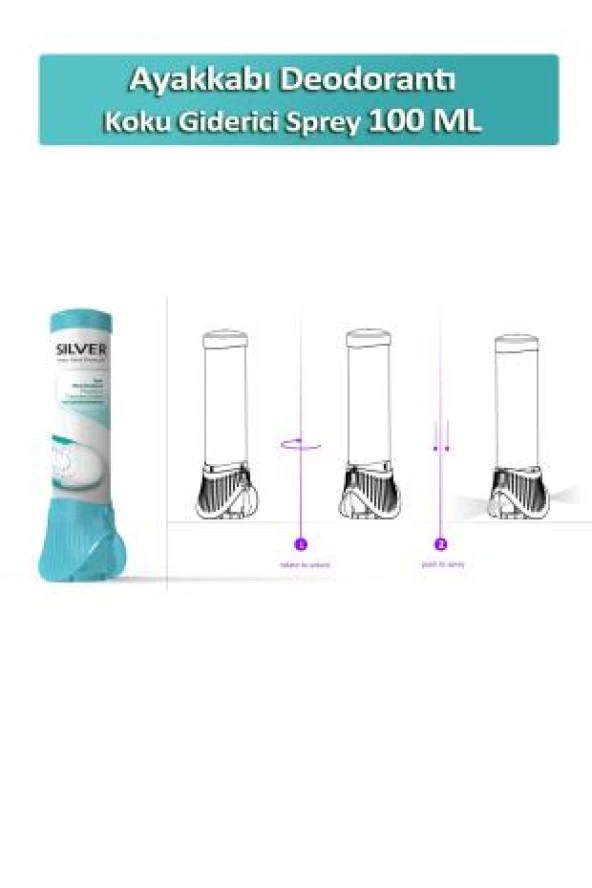 Ayakkabı Deodorantı Koku Giderici Önleyici Sprey Fresh Up 100ml - 3