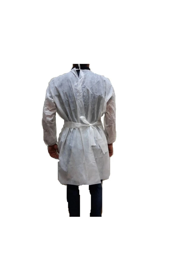 cengizgrup Tek Kullanımlık Ziyaretçi Önlüğü Beyaz 40 Gr L Beden - Resim 2