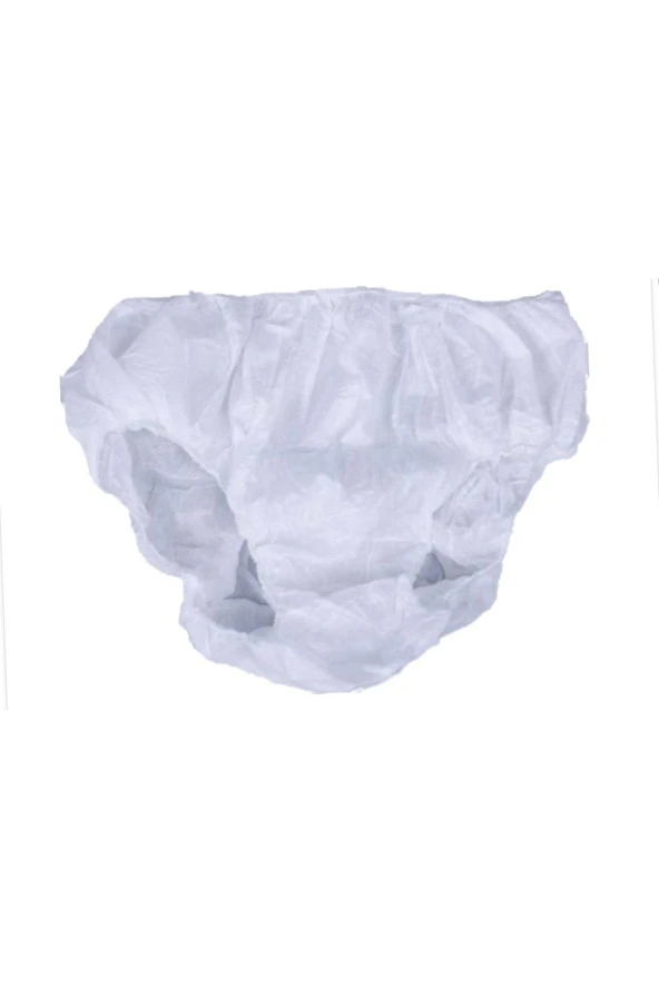 cengizgrup Tek Kullanımlık Tela Külot Beyaz L Beden 10 Adet - Resim 2