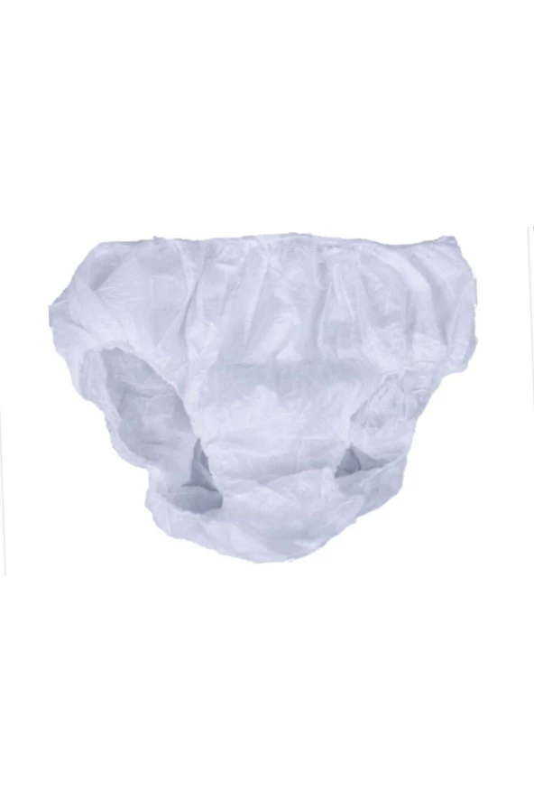 cengizgrup Tek Kullanımlık Tela Külot Beyaz L Beden 10 Adet - Resim 3