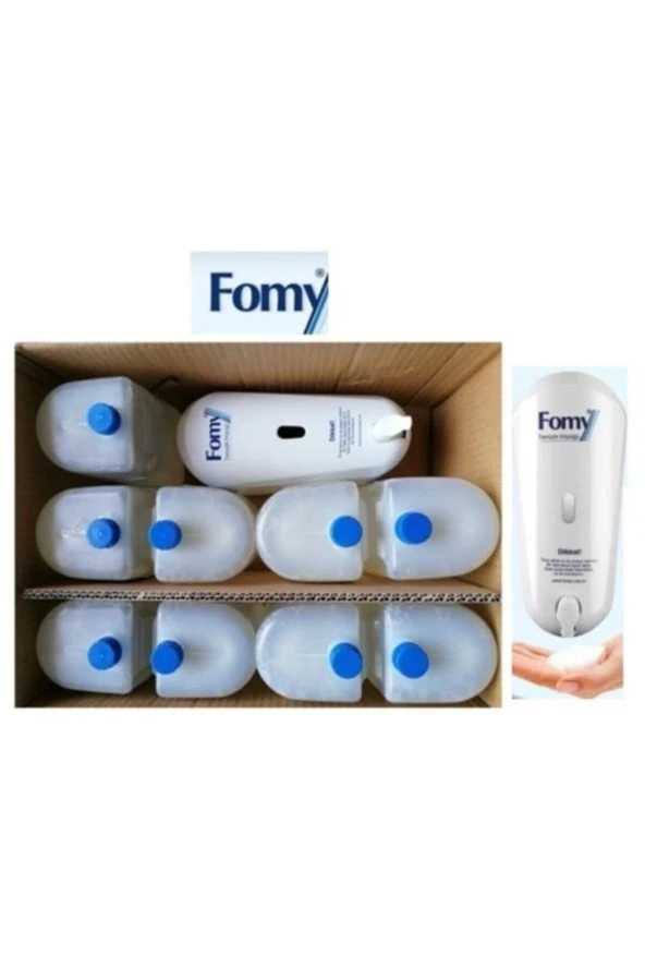 Fomy Standart Köpük Sabun Kartuş 9 Adet 1000 Ml + 1 Dispenser