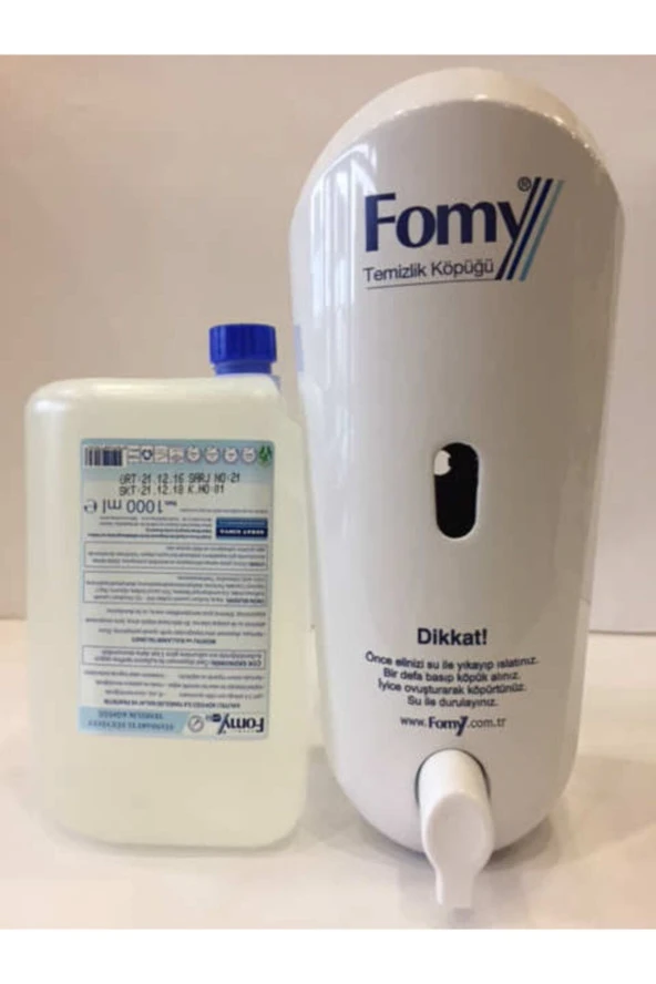 Fomy 1000 Ml Standart Köpük Sabun Kartuş + Dispenser