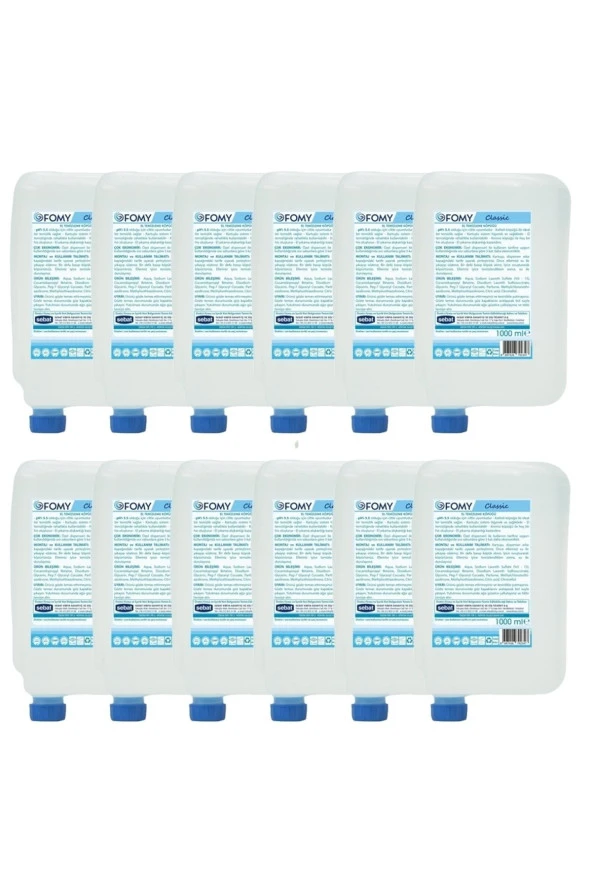 Fomy Köpük Sabun El Temizlik Köpüğü 1000 Ml x 12 adet