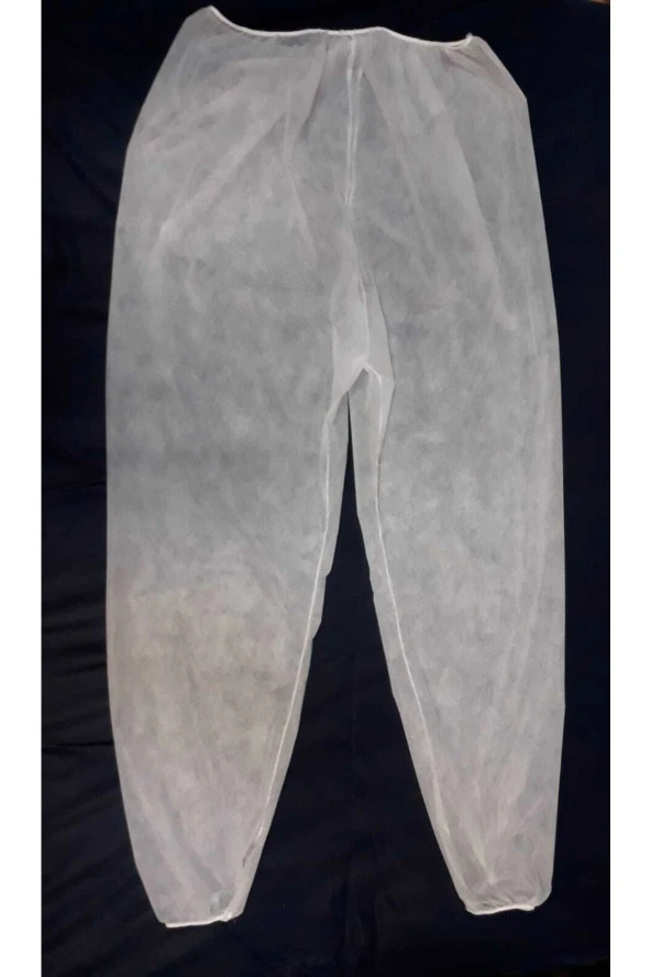 cengizgrup Tek Kullanımlık Tela Pantolon Beyaz M Beden 100 Adet
