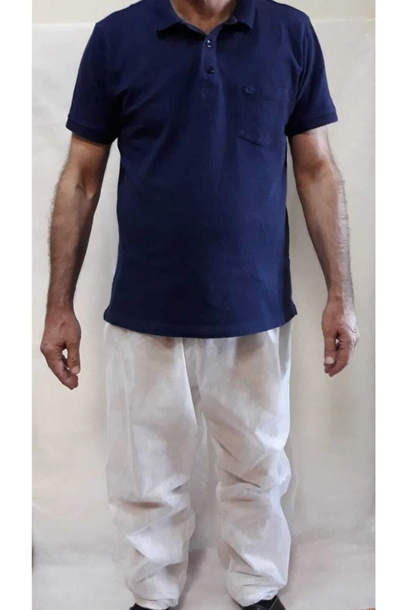 cengizgrup Tek Kullanımlık Tela Pantolon Beyaz M Beden 100 Adet - 2