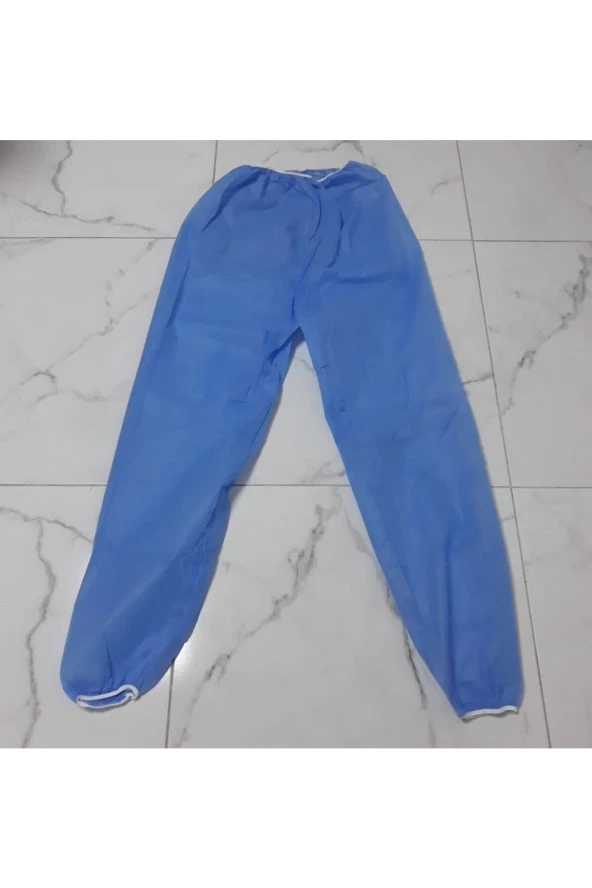 cengizgrup Tek Kullanımlık Tela Pantolon Mavi M Beden 10 Adet - 3