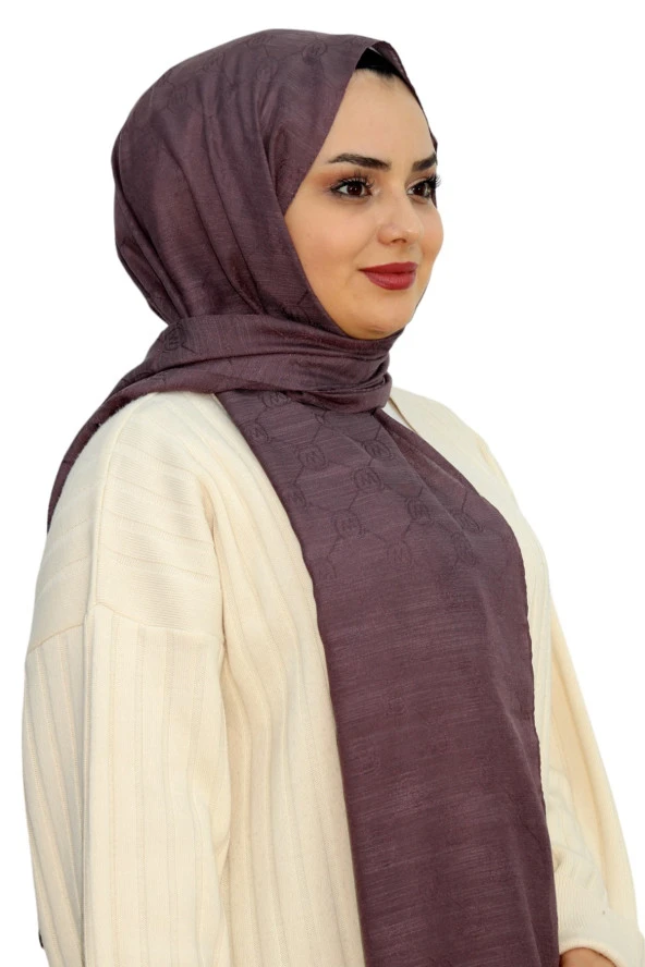 Minelli Jakarlı Monogram Şal EŞ5261-14 ürün görseli