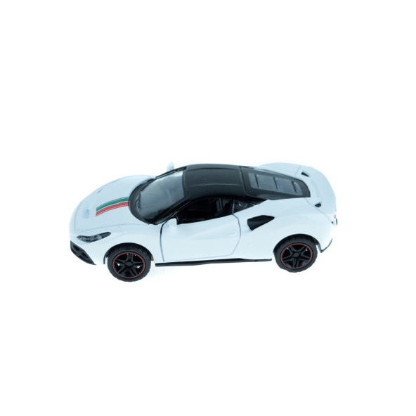 Oyuncak Metal Çek Bırak Süper Sport Araba Beyaz 11 Cm - 2