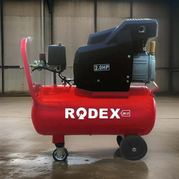 Rodex RDX750 Hava Kompresörü 2 Hp 50 Lt 8 Bar - 3
