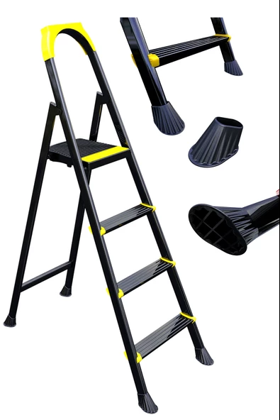 Ertekpa Leo 3+1 Basamaklı Metal Merdiven - 5