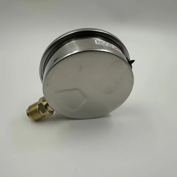 Manometre Gliserinli Alttan Çıkışlı Q100 - 0 - 2.5 Bar 1/2 - Resim 2