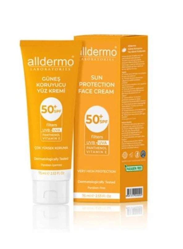 ALLDERMO SPF50+ GÜNEŞ KREMİ 75 ML