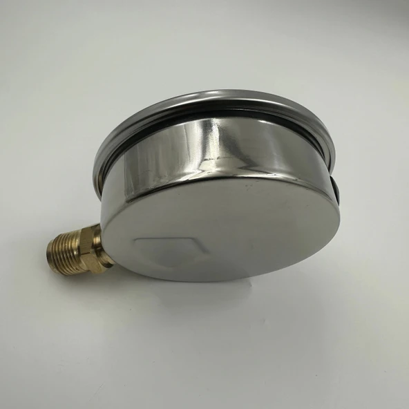 Manometre Gliserinli Alttan Çıkışlı Q100 - 0 - 100 Bar 1/2 - 2
