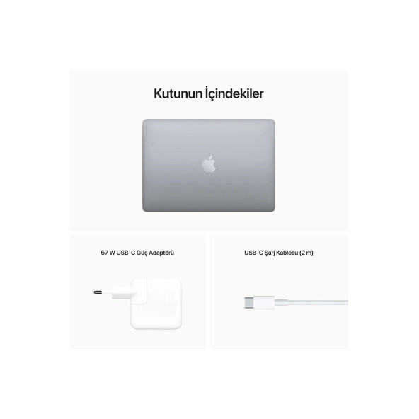 Apple MacBook Pro M2 8 GB 512 GB SSD 13.3" MNEJ3TU/A Uzay Grisi - 5