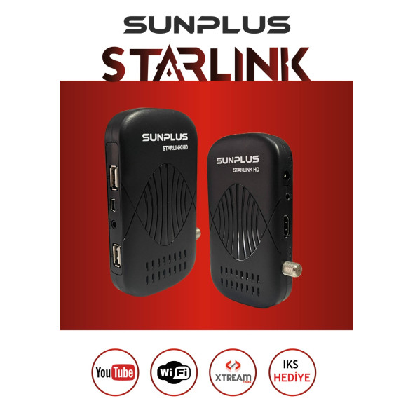 Sunplus Starlink  Çanaklı-Çanaksız Full Hd Sınırsız Sinema Paketli Uydu Alıcısı Ethernet hediye - 3