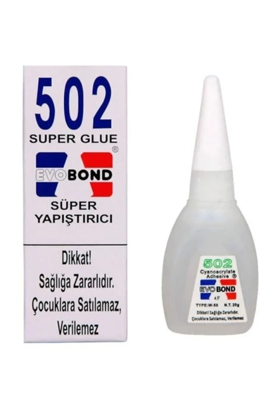 Evo Bond 502 Super Glue Süper Yapıştırıcı 20 gr