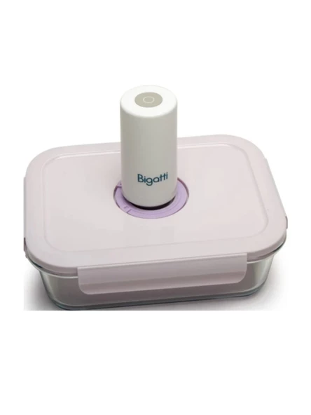 Bigatti SEN04P Lila Renk Vakumlu Saklama Kabı Seti - Resim 3