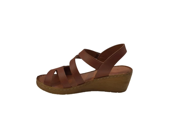 Merry Pace 242368Z Ortopedik Comfort Taban Cırtlı Kadın Sandalet Ayakkabı - 2