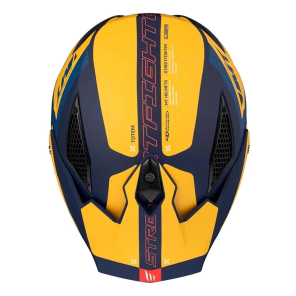 KASK MT STREETFİGHTER SV S TOTEM C3 MAT SARI - Resim 9