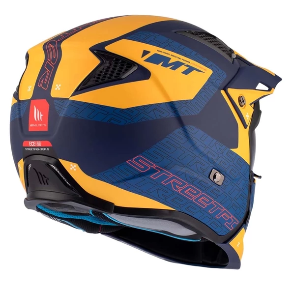 KASK MT STREETFİGHTER SV S TOTEM C3 MAT SARI - Resim 8