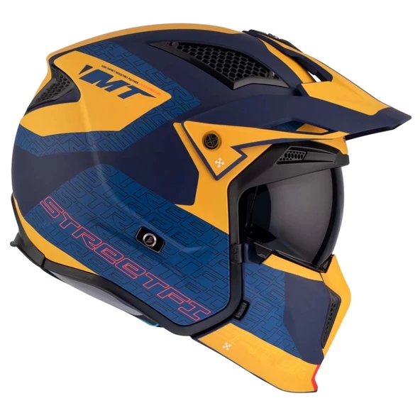 KASK MT STREETFİGHTER SV S TOTEM C3 MAT SARI - Resim 5