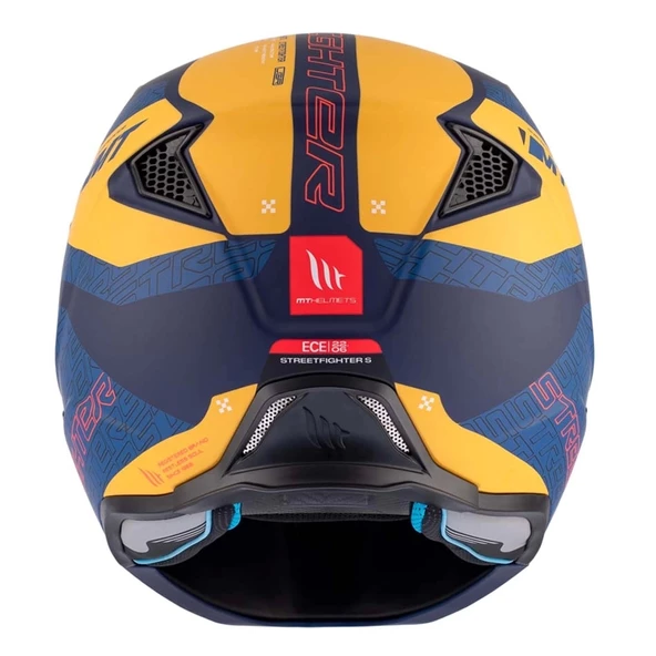 KASK MT STREETFİGHTER SV S TOTEM C3 MAT SARI - Resim 7