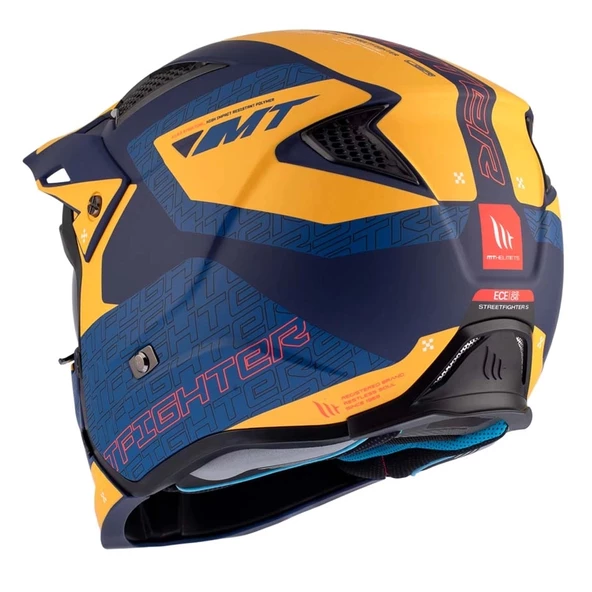 KASK MT STREETFİGHTER SV S TOTEM C3 MAT SARI - Resim 6