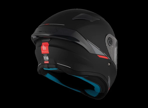 KASK MT HELMETS TARGO S SOLİD SİYAH MAT - 7