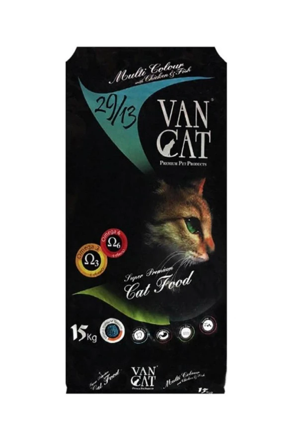 vancat Vancat Multi Color Renkli Yetişkin Kedi Maması 15 Kg