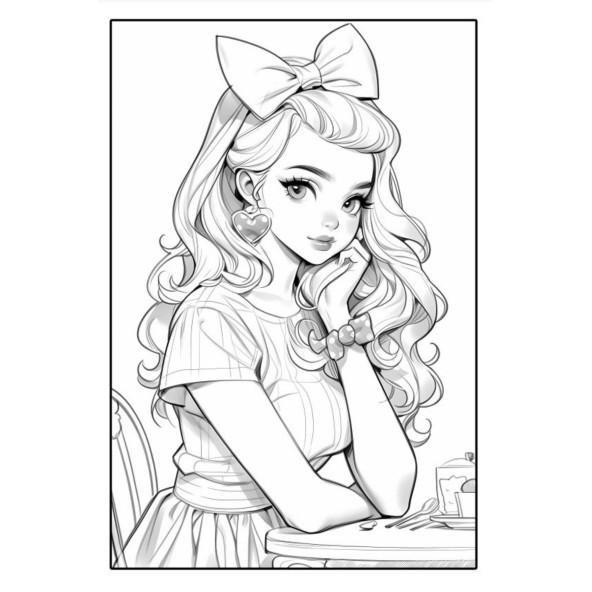 Anime Barbi Boyama Kitabı (60 Süper Boyama) - 2