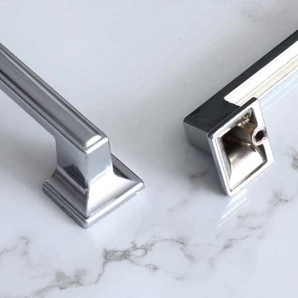 Gama 192 mm Krom Metal Kulp Mobilya Mutfak Dolabı Dolap Kapak Çekmece Kulpları Kulbu Kulpu 19.2 cm - Resim 5