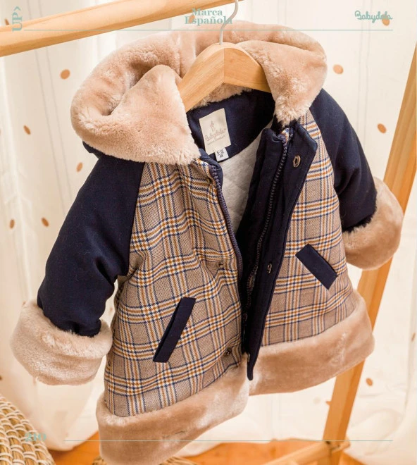 Babyhola Kız Erkek Çocuk Kapüşonlu Kaban 13415 - 4