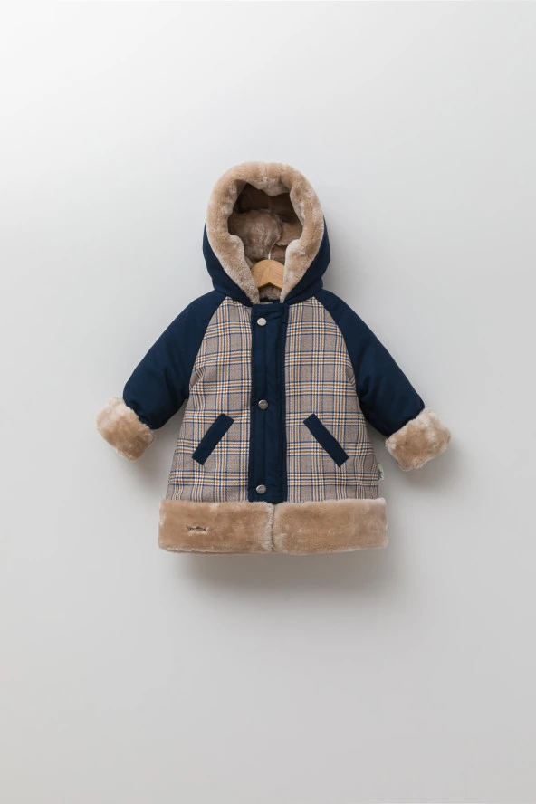 Babyhola Kız Erkek Çocuk Kapüşonlu Kaban 13415 - 5