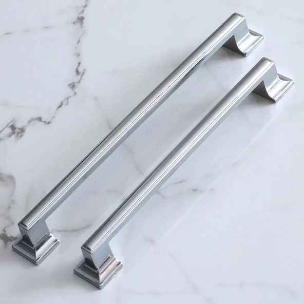 Gama 224 mm Krom Metal Kulp Mobilya Dolap Mutfak Dolabı Kapak Çekmece Kulpları Kulbu Kulpu 22.4 cm - 7