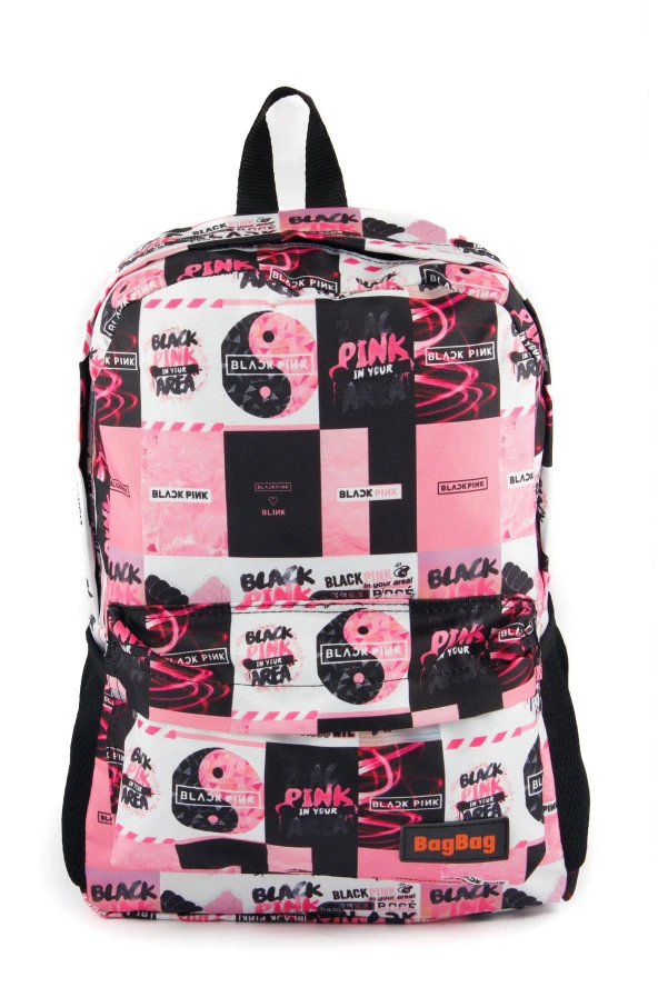 Blackpink Desenli Dijital Baskılı Unisex Günlük Kullanım ve Okul Sırt Çantası - 2