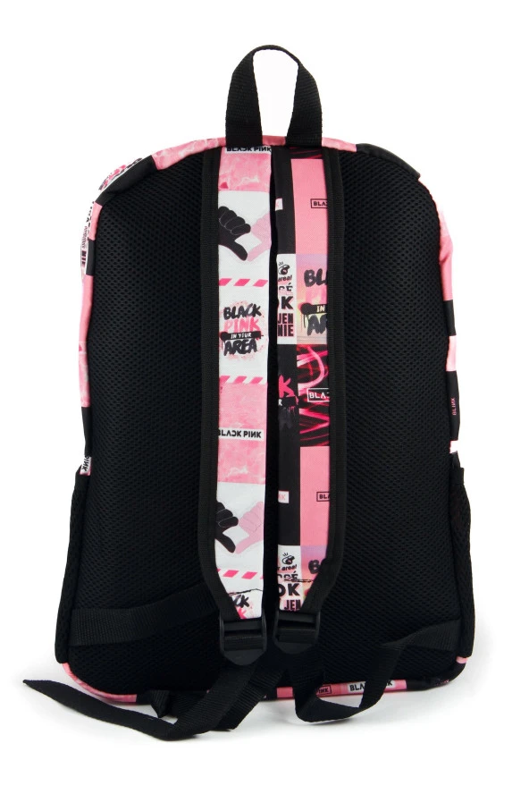 Blackpink Desenli Dijital Baskılı Unisex Günlük Kullanım ve Okul Sırt Çantası - 5