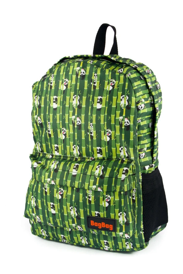 Bambu Desenli Dijital Baskılı Unisex Günlük Kullanım ve Okul Sırt Çantası - 3
