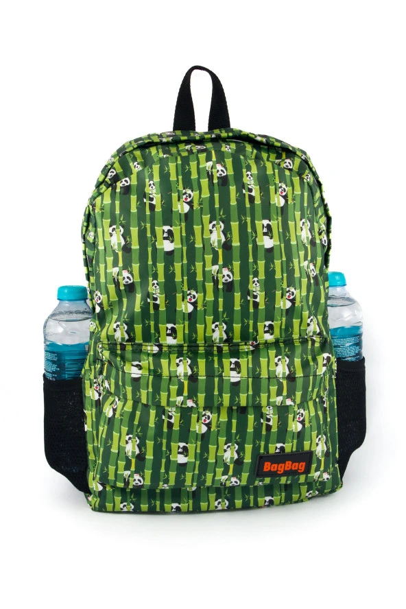 Bambu Desenli Dijital Baskılı Unisex Günlük Kullanım ve Okul Sırt Çantası - 6