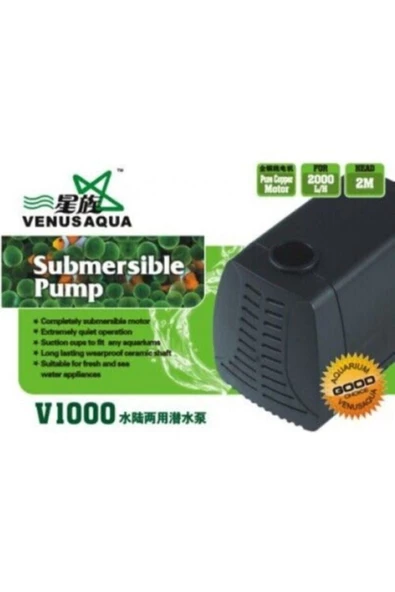 Venus Aqua V-1000 Akvaryum Sump Kafa Motoru 2000 Lt / H 40w