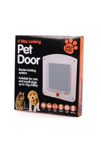 Pet Door 4 Yollu Kedi Kapısı 22x20x3 Cm