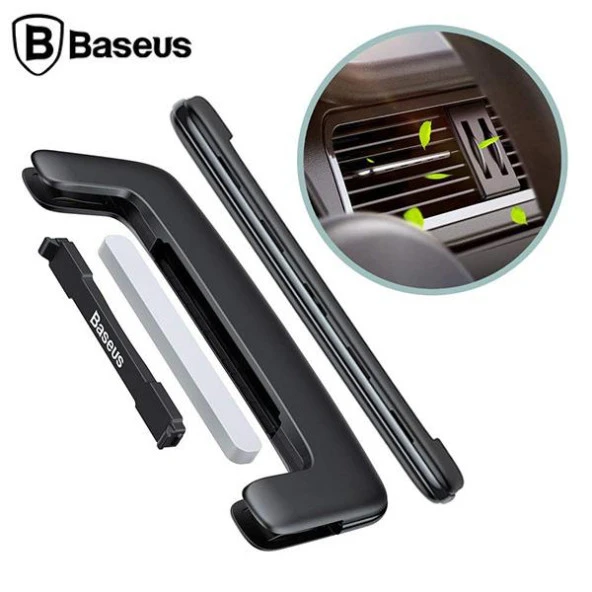 Baseus Paddle Car Air freshener Araç İçi Hava Spreyi Parfüm Siyah