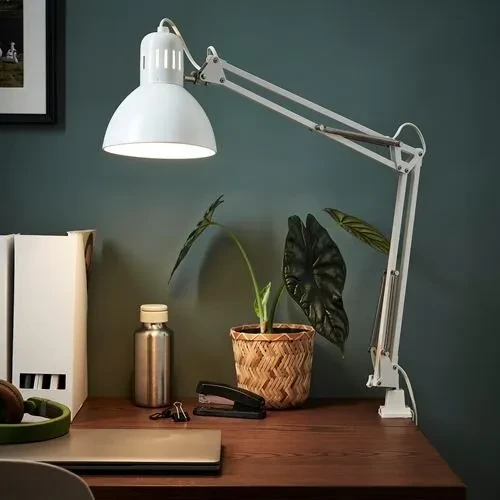IKEA Beyaz Tertial Çalışma Ofis Çizim Masası Lambası - 2