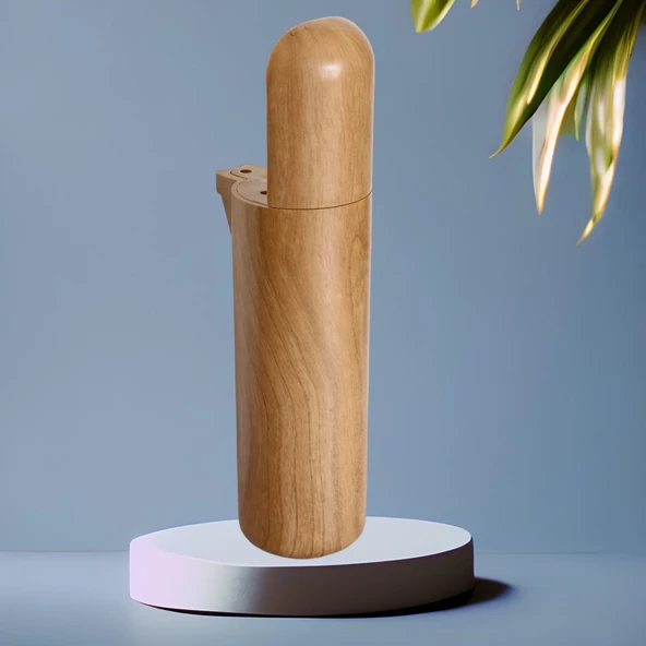 Kapsül Bohem Mobilya Kanepe Tv Ünitesi Koltuk Ayağı Konsol Ayakları Ahşap Ceviz Desenli 18 Cm 4 Adet - 8