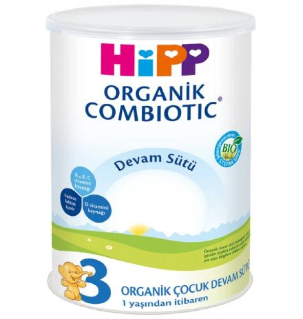 Hipp Organik Combiotic Bebek Sütü 3 Numara 350 gr