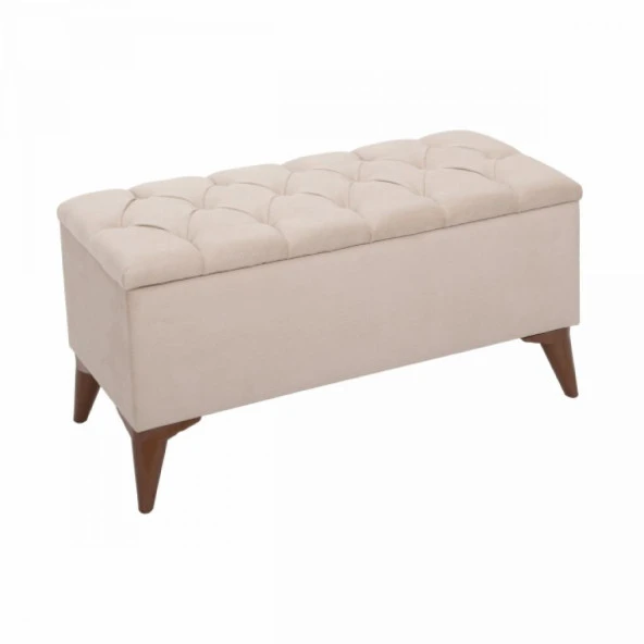 Zümre Sandıklı Puf Krem Yatak Odası Ayak Ucu Oturma Odası Antre - 2