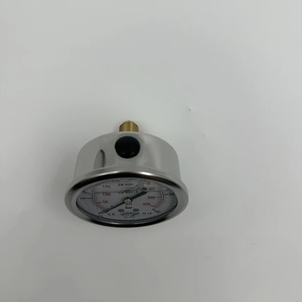 Manometre Gliserinli Arka Çıkışlı Q63 - 0 - 25 Bar 1/4 - 4